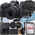 thumbnail image 1 of Canon EOS R100 Mirrorless Camera with RF-S 18-45mm Lens + SanDisk 32GB Memory Card + Case + ZeeTech Accessory Bundle, 1 of 9