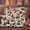 thumbnail image 6 of Printed Flannel Throw Blanket with Adorable Boston Terrier Christmas Dogs Presents Festive Holiday, 6 of 9