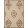 thumbnail image 2 of Safavieh Courtyard Jessie Damask Indoor/Outdoor Area Rug, Natural/Brown, 5'3" x 7'7", 2 of 9