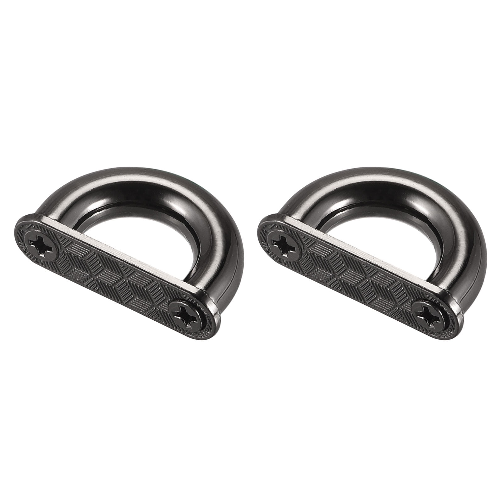 Uxcell Arch Bridge Buckle, 2Pack 27mm DRing Connector Buckles for Bag Hanger DIY, Black