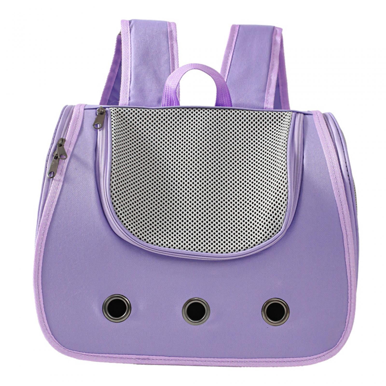 TOOYFUL Cat Backpack Carrier Cat Dog Backpack Bag Animal Carrier Backpacks, Pet Travel Backpack Dog Cat Carrier for Travel, Hiking Violet