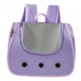 thumbnail image 2 of Mochila transportadora para gatos, mochila de viaje para mascotas con malla transpirable, portátil para gatos y perros Violeta, 2 of 8