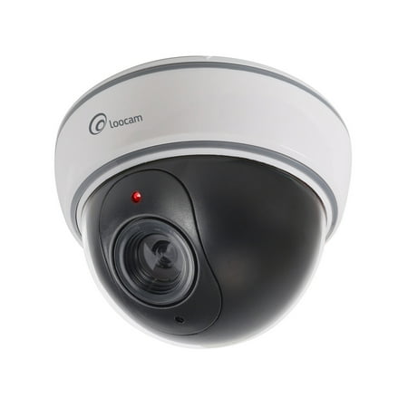 Loocam Indoor Outdoor Imitation Decoy Fake Dummy Dome Security Loocam Indoor Outdoor Imitation Decoy Fake Dummy Dome Security Camera With Flashing Red Led Light