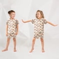 thumbnail image 5 of Summer Short Sleeve Pajama Sets Cute Corgi Wearing Small Scarves Patterns Sleepwear Nighty 95% Cotton (5-14Y), 5 of 7