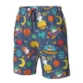 thumbnail image 5 of Naloa Cartoon Space Men's Beach Shorts, Surfing shorts, Swim trunks, Quick Dry Swim Trunks for Surfing Beach Fun - XX-Large, 5 of 9