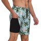 thumbnail image 2 of Fotbe Flamingos And Palms Traje de Baño para Hombre – Shorts de Natación de Secado Rápido con Forro y Bolsillos-XX-Large, 2 of 6