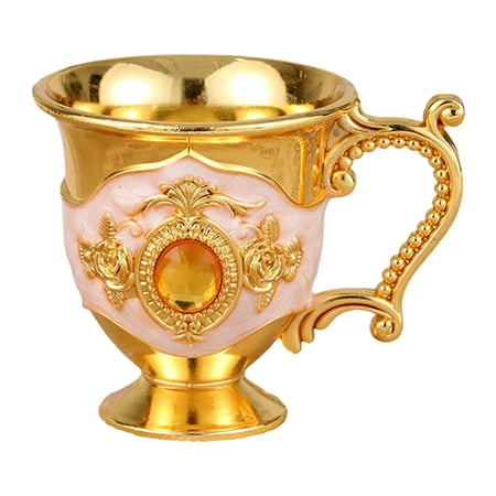 

Champagne Beverage Goblet Retro Classical Drinkware Zinc Alloy Vintage Glasses for Dinners Parties Tableware Iced Tea Wedding Daily Use style B