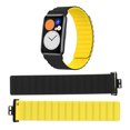 thumbnail image 3 of Riousery Correa de Reloj Magnética de Silicona Compatible con Huawei Watch FIT Negro Amarillo (12.00 cm x 4.00 cm / 4.7 inches x 1.6 inches), 3 of 9