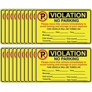 Haobase 20 Pcs Parking Violation Sticker Hard to Remove - 20 cm x 12.5 cm