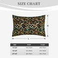 thumbnail image 4 of Naloa Teal Leopard Pillowcase, Throw Pillowcase, Wrinkle-Free, Stain-Resistant with Hidden Zipper for Bedroom Sofa-16"x24", 4 of 6
