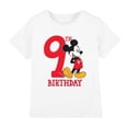 thumbnail image 1 of Disney Boys/Girls Mickey Mouse 9th Birthday T-Shirt, 1 of 4