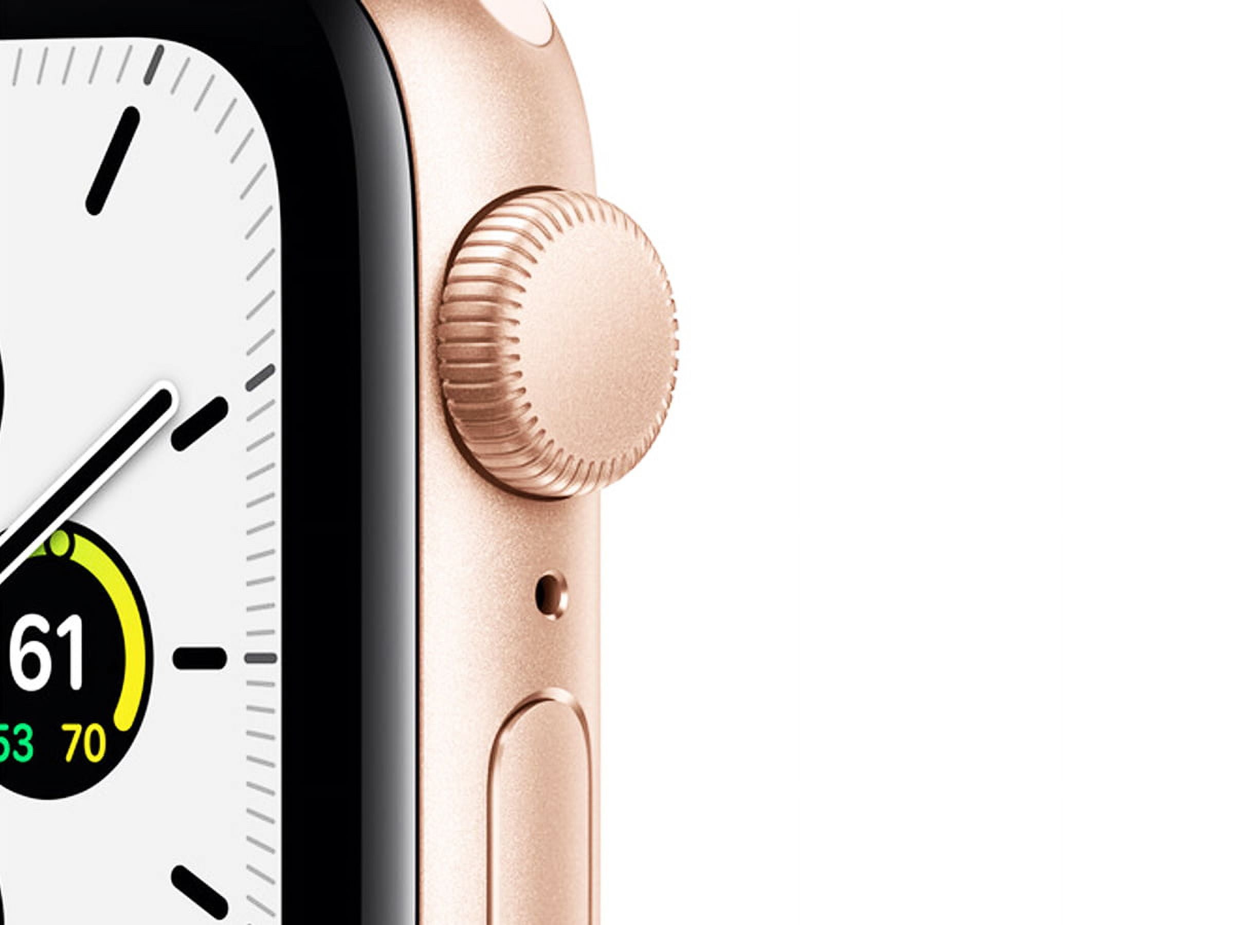 Restored Apple Watch SE (GPS, 40mm) - Gold Aluminum Case with Pink Sand Sport Band (Refurbished)