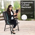 thumbnail image 6 of Giantex Folding Dining Chair, Portable Armrest Chairs for Indoor & Outdoor Use, 6 of 8