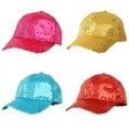 thumbnail image 3 of Leadrop Women Men Glitter Sequins Baseball Caps Snapback Hats Party Outdoor Adjustable, 3 of 11