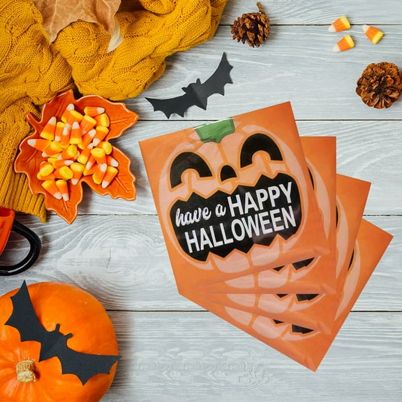 Teissuly Pumpkin Appearance Halloween Theme Soft And Skin Friendly Party Supplies Pack Of 20 Disposable Tissues