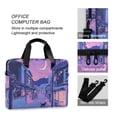thumbnail image 4 of FORMRS 16" Laptop Bag Carrying Sleeve Case with Handle Travel Shoulder Briefcase, Cat Walking in Street, 4 of 8