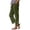 a-Green, variant on Petite Linen Pants for Women Plus Size Summer Lightweight Wide Leg Cropped Linen Pants Beach Vacation Trousers with Pockets