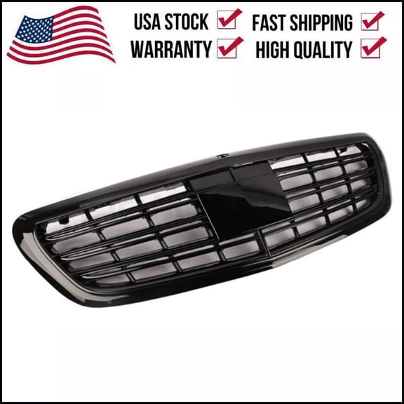 Gloss Black Front Grille for 2014-2020 Mercedes-Maybach S-Class