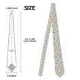 thumbnail image 2 of Fuzoiu Wildflower Watercolor Print Men's Necktie,Business Necktie,Mens Ties for Business Wedding Graduation, 2 of 7