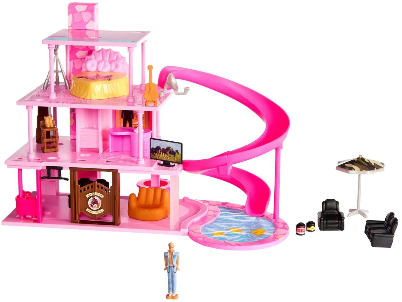 BARBIE THE MOVIE MINI BARBIELAND KEN MOJO DOJO HOUSE EXCLUSIVE 2024
