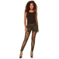 thumbnail image 2 of Jean Skinny Taille Basse pour Femmes à Lacets Coupe Ajustée Extensible Camouflage Taille Junior 3, 2 of 10