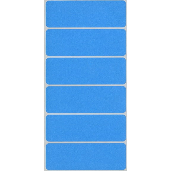 MACO 1" x 3" Light Blue Rectangle Color-Coding Labels, 200 per Box
