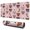 Pit Bull Terrier, variant on Long Mouse Pads for Desk,Pioneer Flower Floral Print Pattern Desk Mats on Top Of Desks, Desk Mouse Pad Extra Large with 3mm Non-Slip Base and Stitched Edge for Gaming,Office,Work,Home 31.5"x11.8"
