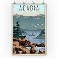 thumbnail image 2 of Acadia National Park, Maine, Lithograph (36x54 Giclee Gallery Art Print, Vivid Textured Wall Decor), 2 of 3