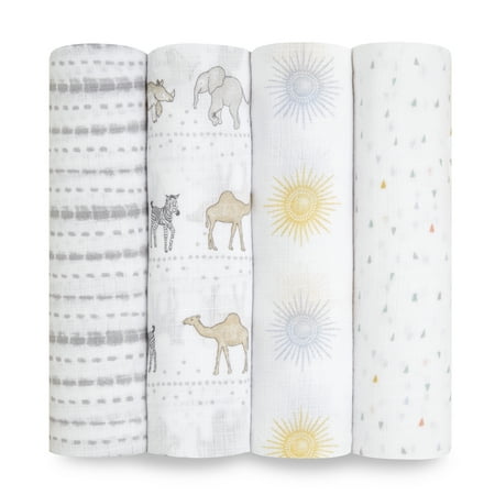 UPC: 0842332150745 | Aden + Anais™ Essentials Cotton Muslin Swaddle Blanket Sunshine Unisex Infants 4-Pack