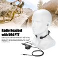 thumbnail image 4 of Laryngeal Microphone Headset with 7.1mm Plug, Two-Way Radio with PTT U94 for 3.5mm Cell Phone, 4 of 4