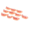 thumbnail image 1 of 10pcs falsos suaves Broma divertida Juguete de la mordaza de disfraces Accesorios de Halloween , blancos Dientes blancos, 1 of 8