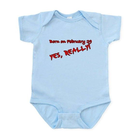 CafePress - Leap Year Birthday Infant Bodysuit - Baby Light Bodysuit, Size Newborn - 24 Months