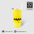 thumbnail image 2 of Peanuts Charlie Brown Pattern 32oz Plastic Tumbler, 2 of 6