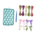 thumbnail image 3 of arctrm DIY Grape Soap Making Kit Beginner Friendly Silicone Mold Set with Bows and Jute Blue, 3 of 8