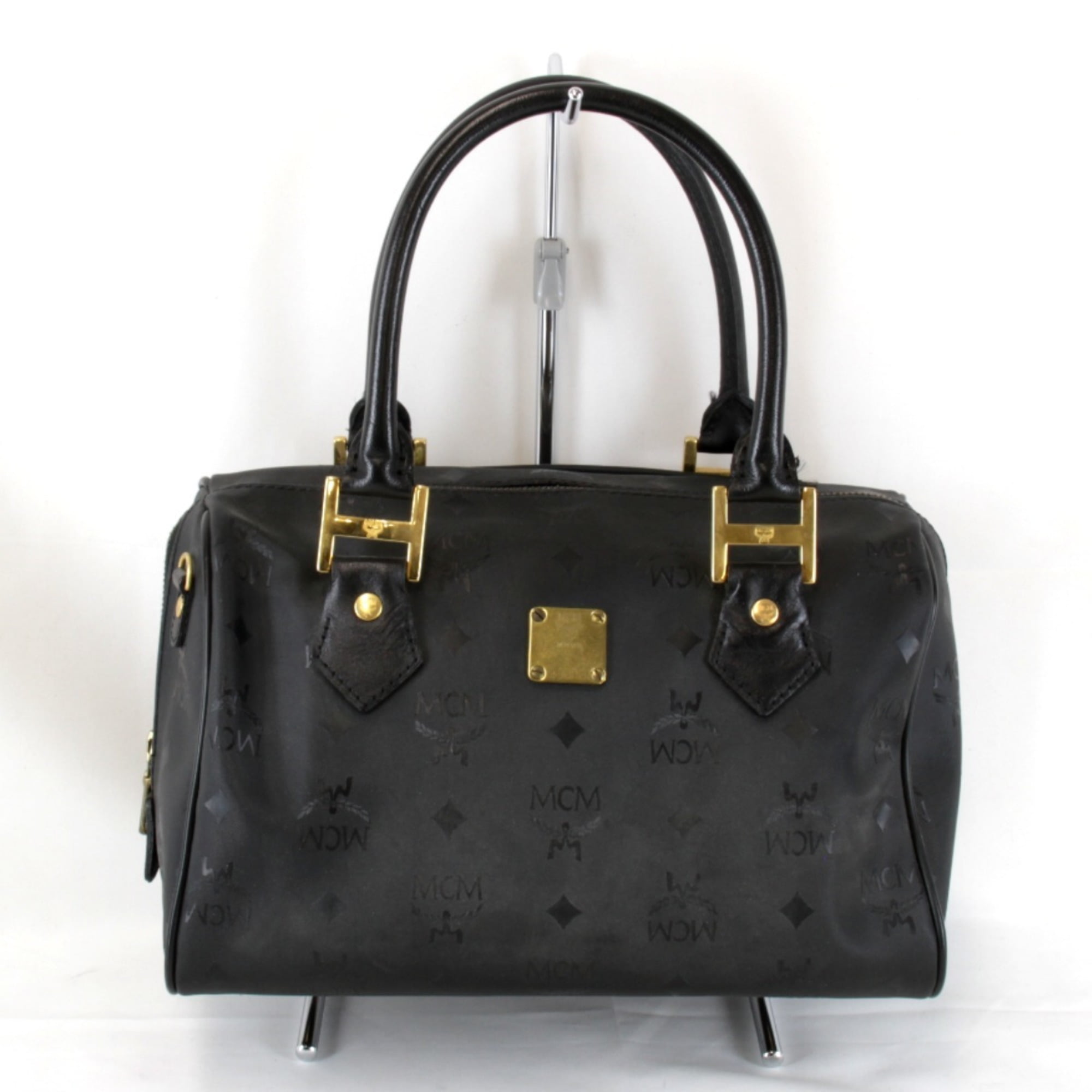 MCM ブラックナイロンバッグ 楽天市場】【超美品】 エムシーエム MCM トートバッグ