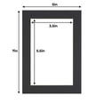thumbnail image 2 of Black 5x7 White Picture Mats with White Core for 4x6 Pictures - Fits 5x7 Frame, 2 of 5
