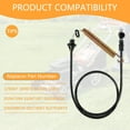 thumbnail image 4 of CEORPER Clutch Cable Assembly For 42 Inch Riding Lawn Equipment 32 Inch Conduits Durable Weatherproof Construction, 4 of 6