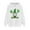 White, variant on Happy St Patricks Day 2025 Women Lucky Irish Shamrock Graphic Hoodies Funny Leprechaun Hat Hoody Tops Holiday Party Sweatshirts Black XL