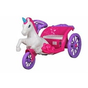 Licorne Carriage 6V Ride-On - Rose/Violet