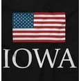 thumbnail image 2 of Iowa Pride American Flag IA USA Plus Size Crewneck Graphic Tee Shirt Brisco Brands 2X, 2 of 5