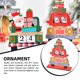 thumbnail image 3 of Toystoory Calendario de Adviento de Navidad, fiesta, escritorio, cuentas regresivas, adorno, Bar, sala de estar, decoración, regalo para niños Kits de decoración para fiestas Rojo Toystoory HA069341-02, 3 of 6