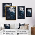 thumbnail image 4 of Designart Hyperrealistic Blue And White Flower II Canvas Wall Art, 4 of 5