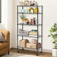 thumbnail image 2 of Dkelincs 5 Tier Wire Shelving Unit Adjustable NSF Metal Storage Shelves with Wheels for Garage Kitchen, Black, 2 of 7