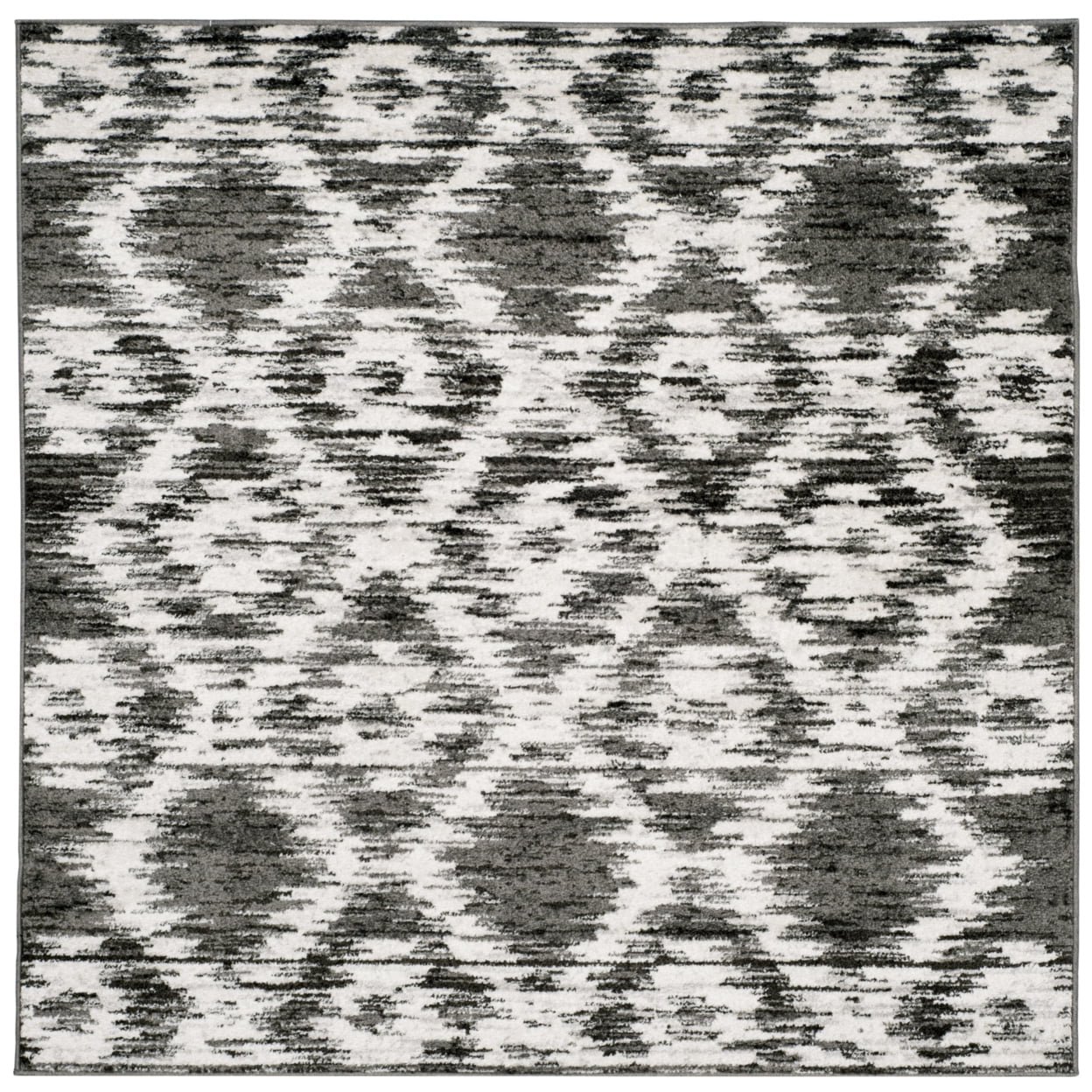 SAFAVIEH Adirondack Valentin Geometric Area Rug, Charcoal/Ivory, 5'1" x 7'6"