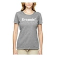 thumbnail image 2 of Dreamin' Dr Martin Luther King Jr. 1963 Womens Graphic T-Shirt, Heather Grey, Small, 2 of 3