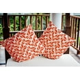 thumbnail image 3 of 20" x 20" Simply Daisy Kaleidoscope Graffiti Polyester Indoor/Outdoor Pillow, Harvest Orange Qty 1, 3 of 6