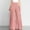 Pink, variant on Levmjia Women's Jeans Plus Size Pants Summer Women's Casual Solid Elegant High Waist Wide Leg Pants Trousers Flare Trousers Zipper Pants Pink
