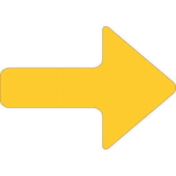 5in x 3.5in Yellow Arrow Sticker Vinyl Sign Symbol Map Pointer Stickers
