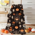 thumbnail image 6 of Halloween Flannel Blanket, Pumpkin and Skull Pattern Soft Warm Throw Blankets for Sofa Bed Chair, Halloween and Fall Winter Supplies, 6 of 6