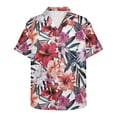 thumbnail image 3 of KUIFORTI Tropical Floral Matching Beach Outfits for Couples Fashionable Casual Beach Vacation Party Shirt 4-Way Stretch with Soft Fabric Suitable for Everyday Casual Wear, 3 of 7